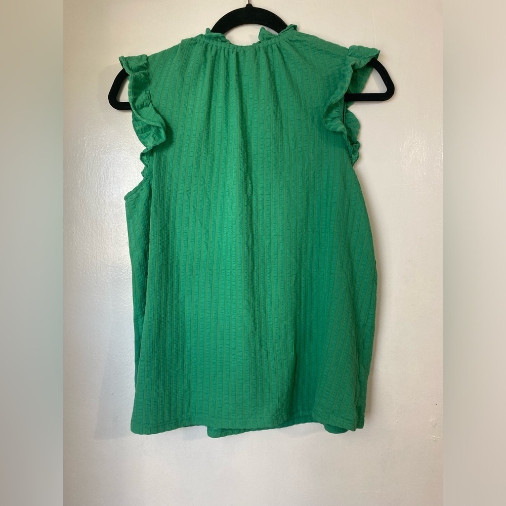 W5 Green Ruffle Blouse - Picture 6 of 8
